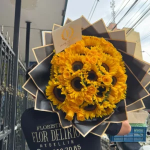 Bouquet en girasoles