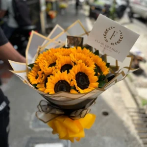 Bouquet en girasoles