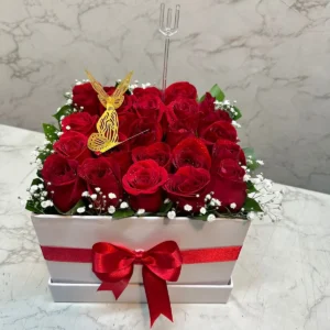 Caja con rosas